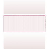 Burgundy Safety Blank Middle Laser Checks