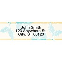 Stylistic Flowers Address Labels