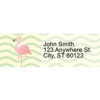 Wading Flamingos Address Labels