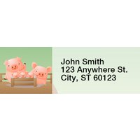 Happy Animal Family Labels