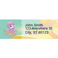 Cute Marine Life Rectangle Address Labels