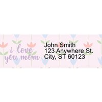 I Love You, Mom Narrow Address Labels