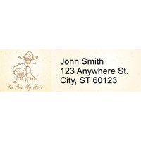 Dad is My Hero Narrow Address Labels
