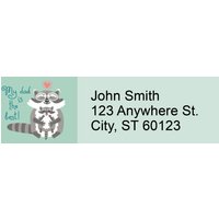 Dad is the Best Narrow Address Labels
