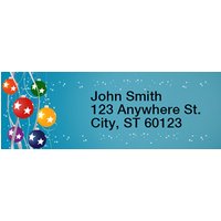 Holiday Ornaments Narrow Address Labels