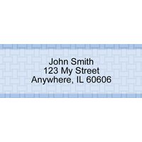 Blue Safety Narrow Address Labels