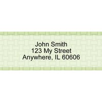 Green Safety Narrow Address Labels