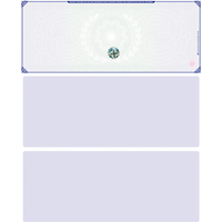 Blue Green Blank Hologram Premium Security Top Laser Checks