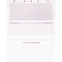Burgundy Marble Pressure Seal Middle Check, 8.5 X 11 Z-Fold