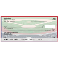 Red & Navy Baseball Team Personal Checks