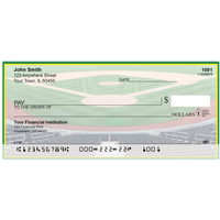 Green & Yellow Baseball Team Personal Checks
