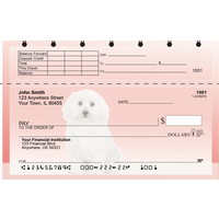 Adorable Bichons Top Stub Checks