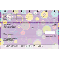 Cute as a Button Top Stub Personal Checks