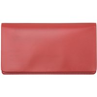 Red Vinyl Checkbook Cover