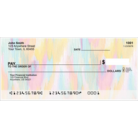 Colorful Brush Strokes Personal Checks by EttaVee