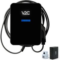 V2C borne de recharge wallbox Trydan 7,4 kW monophasé - câble T2S 5m / 10m- Wifi - Équilibrage de charge Inclus