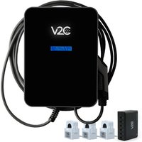 V2C borne de recharge wallbox Trydan 22 kW triphasé - câble T2S 5m / 10m - Wifi - Équilibrage de charge Inclus