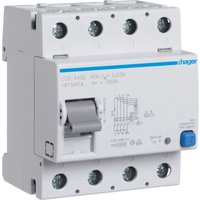 HAGER CDB440E - Interrupteur différentiel 40A - Type B - 4P - 30mA