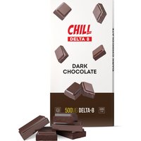 Delta 8 THC Dark Chocolate Bar - 500mg - Chill Plus