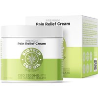 CBD Pain Relief Cream - 2,500mg - 4oz - Biotech CBD