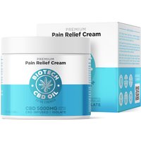 CBD Pain Relief Cream - 5,000mg - 4oz - Biotech CBD