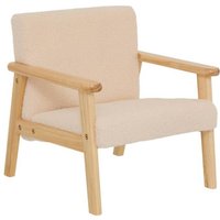 Fauteuil enfant Basile bois blanc - Atmosphera Créateur dintérieur