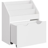 Meuble de rangement pour jouets - SONGMICS - 3 compartiments - Blanc nuage