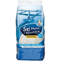 DANIVAL - Grey Atlantic Sea Salt, Unprocessed and Unrefined - 1 kg - Hand-Harvested on Clay Bed