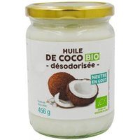 Huile de coco désodorisée BIO - Pot 456g