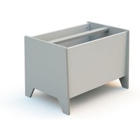 AT4 - Coffre à jouets et rangment en bois Gris et Blanc Gris et Blanc - Taille unique