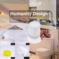 GOTOTOP Brosse de nettoyage électrique Outil d'épurateur de brosse de nettoyage électrique sans fil alimenté par batterie pour