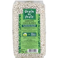 Haricots coco blancs - Grain de Frais - paquet 1kg