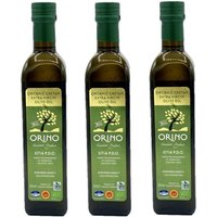 Lot 3x Huile d'olive Bio Grecque extra vierge AOP - Orino - bouteille 500 ml