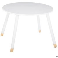 Table enfant Douceur blanc D60cm - Atmosphera Créateur dintérieur