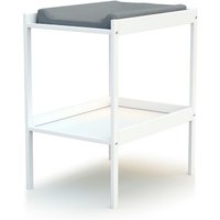 WEBABY - Table à langer 1 étagère en bois MILO Blanc -