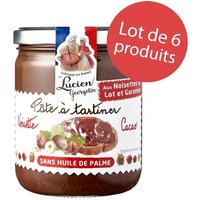 LOT 6 x Pâte à tartiner aux noisettes du Lot-et-Garonne et cacao - 400g