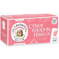 Les 2 Marmottes - Infusion Cynorrhodon Hibiscus 30 sachets - fruité et énergisant