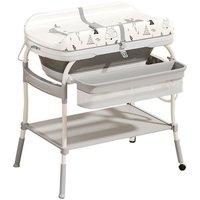 Baignoire / table à langer bébé BW2 Divit Set baignoire 2 en 1 avec matelas à langer