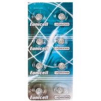 Lot 8 Piles Bouton AG5 / LR754 / LR48 / 193 / GP93A / 393 / SR754 W / G5 - Pile Alcaline Eunicell