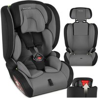 Siège auto - TECTAKE - Harnais SOPHIE à 5 points avec protection contre les chocs latéraux charge maximale 36kg - Gris foncé/Noir