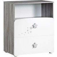 Commode à langer et 1 niche en bois blanc