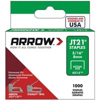 Agrafes Arrow Jt21 8 Mm Boite De 1000 Galvanisees Compatibles Avec Jt21 T27 Easyfire