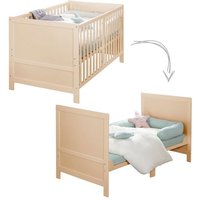 Lit bébé évolutif - 70 x 140 cm - ROBA - EASY SLEEP - Bois naturel