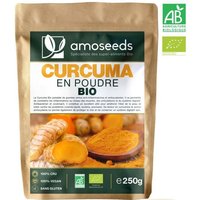Curcuma en Poudre Bio 250G - Qualité Supérieure - amoseeds
