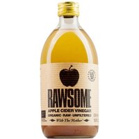 RAWSOME - Vinaigre de cidre de pomme au gingembre et curcuma non filtré ECO 500 ml