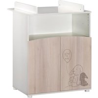 Commode - Babyprice - Lapinou - 2 portes - Une niche - Sérigraphie lapin