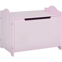 Coffres à jouets - HOMCOM - boîte à jouets malle rangement enfant vérin pneumatique - MDF - 60x40x48cm - rose
