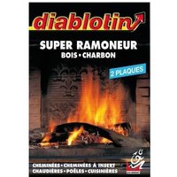 Plaque super ramoneur bois charbon - lot de 2