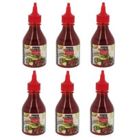 Lot 6x Sauce pimentée Sriracha - Exotic Food - bouteille 225g