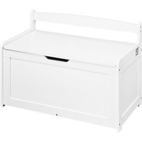 coffre à Jouets en Bois pour Enfants-Duoku-Boîte de Rangement pour Jouets-avec Couvercle Rabattable et Charnière de Sécurité
